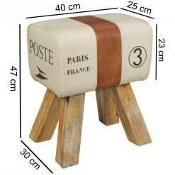 Sitzhocker - beige-braun - Mango massiv 6 Sitzhocker - beige-braun - Mango massiv -Esszimmer Verkaufsgeschäft 9003289200 03 1600Wx1600H