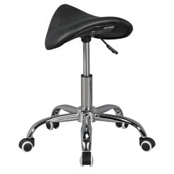 Sattelhocker - schwarz - mit Rollen