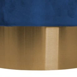 Polsterhocker - NANO - dunkelblau - mit Metallfuß -Esszimmer Verkaufsgeschäft 9003375300 03 1600Wx1600H