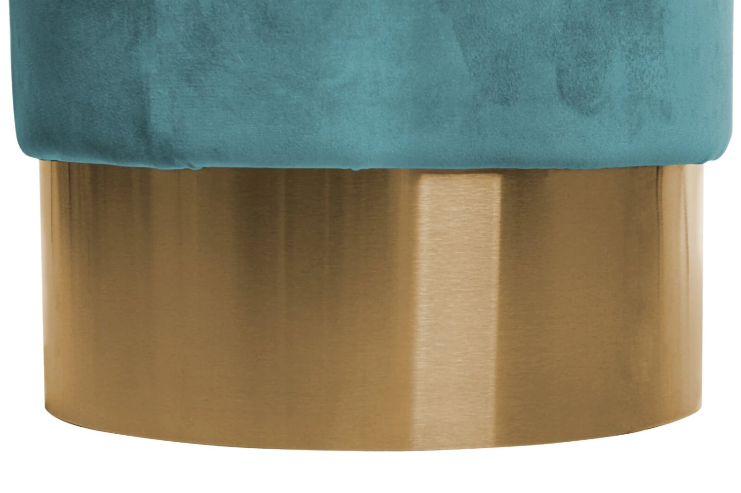 Polsterhocker NANO - petrol - mit Edelstahlfuß 3 Polsterhocker NANO - petrol - mit Edelstahlfuß – Bild 3