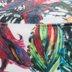 Polsterhocker NOVALIE - multicolor-gold - Pflanzen - Ø 37,5 cm -Esszimmer Verkaufsgeschäft 9003377600 03 1600Wx1600H