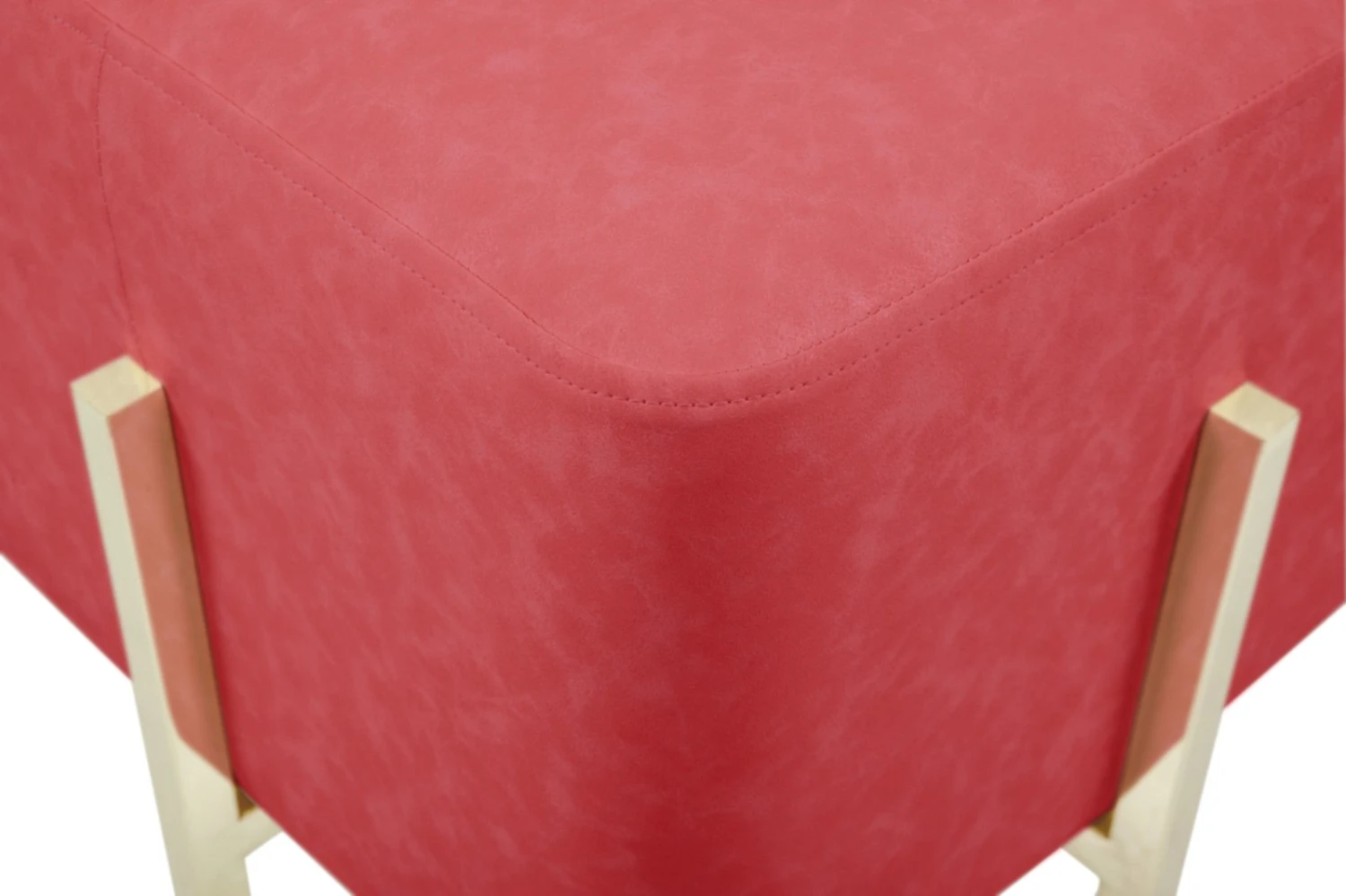 Hocker LIZIA - rot-gold - Metallgestell 3 Hocker LIZIA - rot-gold - Metallgestell – Bild 3