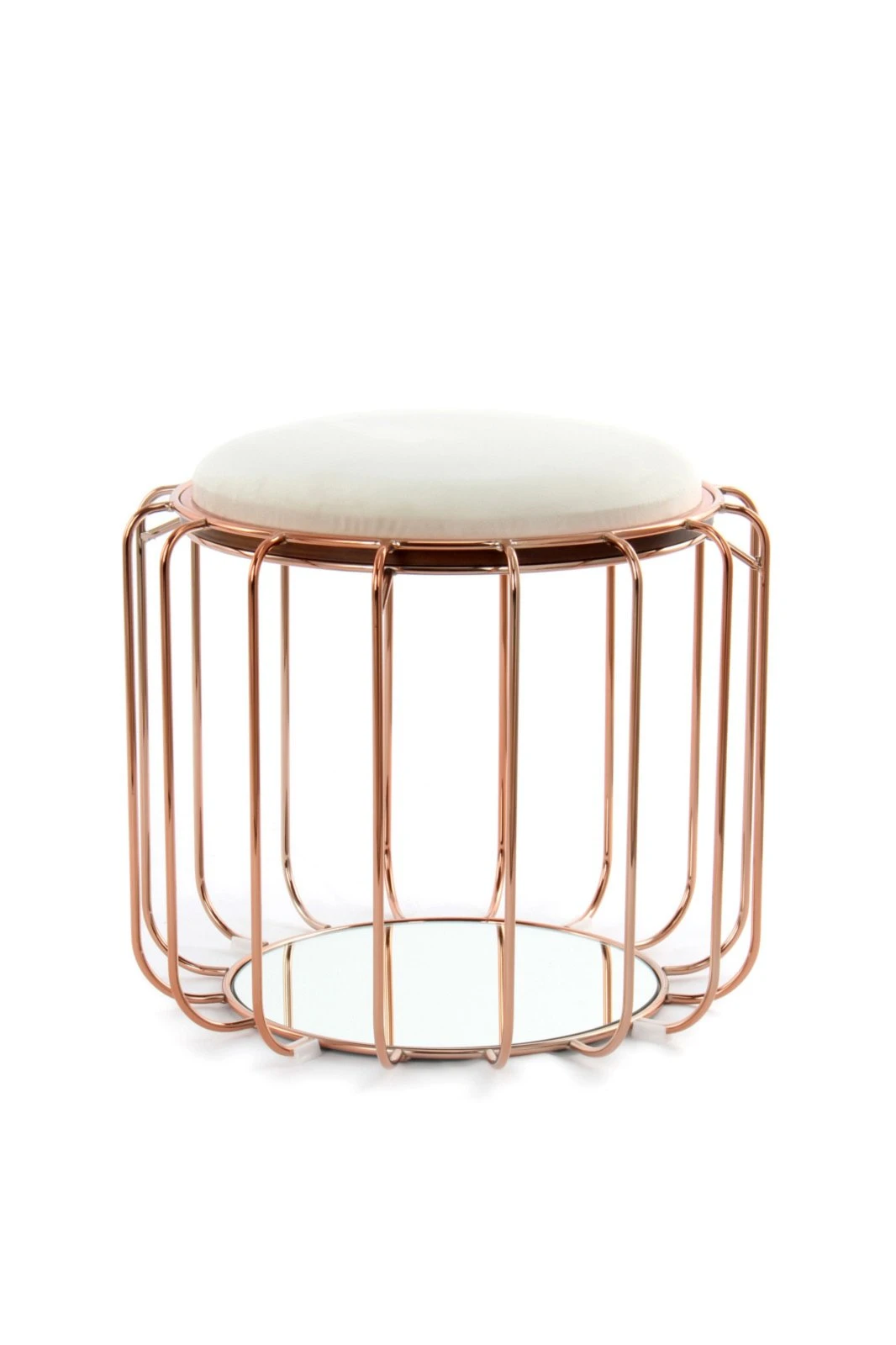 Tisch-Hocker COMFORTABLE - beige-rose - Metall 5 Tisch-Hocker COMFORTABLE - beige-rose - Metall – Bild 5