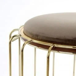 Tisch-Hocker COMFORTABLE - graubraun-gold - Metall -Esszimmer Verkaufsgeschäft 9003394500 03 1600Wx1600H