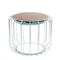Tisch-Hocker COMFORTABLE - mint-silber - Metall -Esszimmer Verkaufsgeschäft 9003394800 04 1600Wx1600H