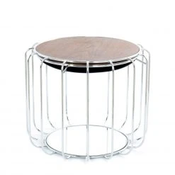 Tisch-Hocker COMFORTABLE - schwarz-silber - Metall 8 Tisch-Hocker COMFORTABLE - schwarz-silber - Metall -Esszimmer Verkaufsgeschäft 9003395100 04 1600Wx1600H