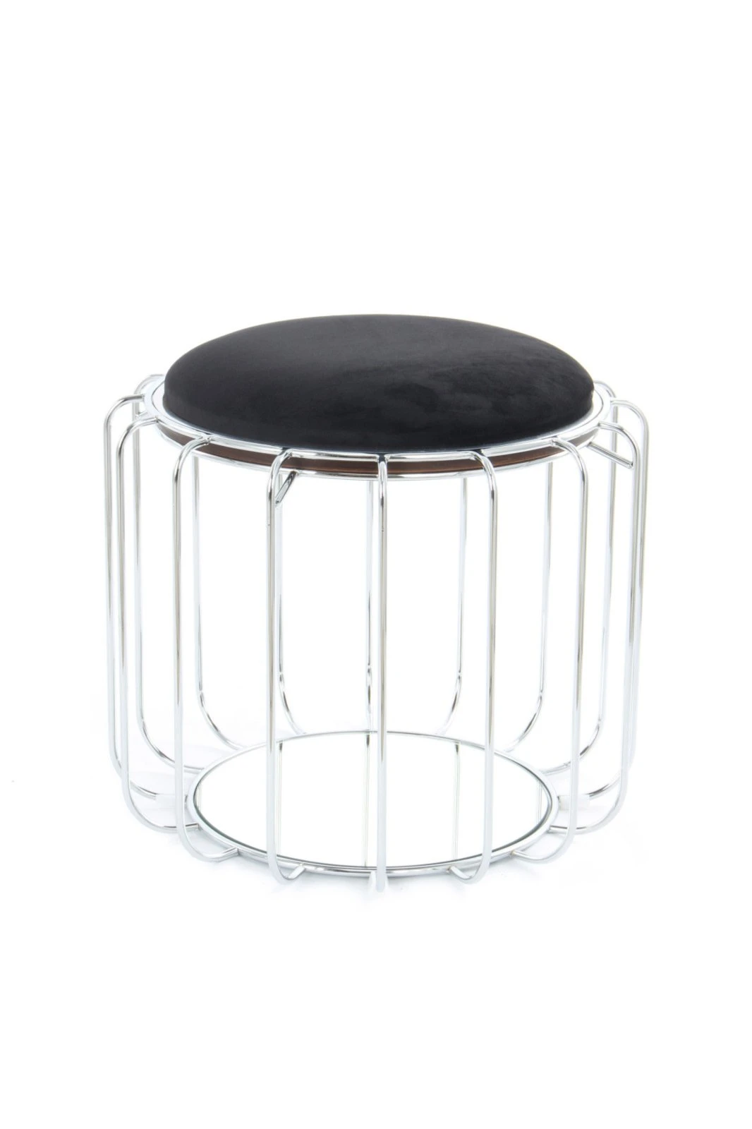 Tisch-Hocker COMFORTABLE - schwarz-silber - Metall 5 Tisch-Hocker COMFORTABLE - schwarz-silber - Metall – Bild 5