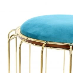 Tisch-Hocker COMFORTABLE - grün-gold - Metall 7 Tisch-Hocker COMFORTABLE - grün-gold - Metall -Esszimmer Verkaufsgeschäft 9003395200 03 1600Wx1600H