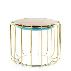 Tisch-Hocker COMFORTABLE - grün-gold - Metall 8 Tisch-Hocker COMFORTABLE - grün-gold - Metall -Esszimmer Verkaufsgeschäft 9003395200 04 1600Wx1600H