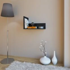 Wandregal BLISA - schwarz - 46 cm breit -Esszimmer Verkaufsgeschäft 9003402900 03 1600Wx1600H