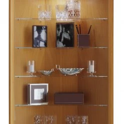 Eckvitrine VECKO - Buche - 88 cm hoch