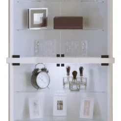 Eckvitrine VECKO MAXI - weiß - 176 cm hoch