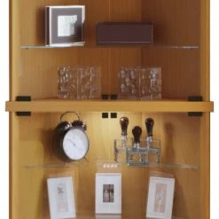 Eckvitrine VECKO MAXI - Buche - 176 cm hoch