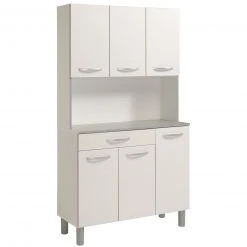 Buffet SPOON 1 - weiß - 185 cm hoch