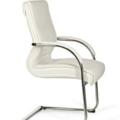 Freischwinger - weiß - Kunstleder -Esszimmer Verkaufsgeschäft 9003496000 02 1600Wx1600H