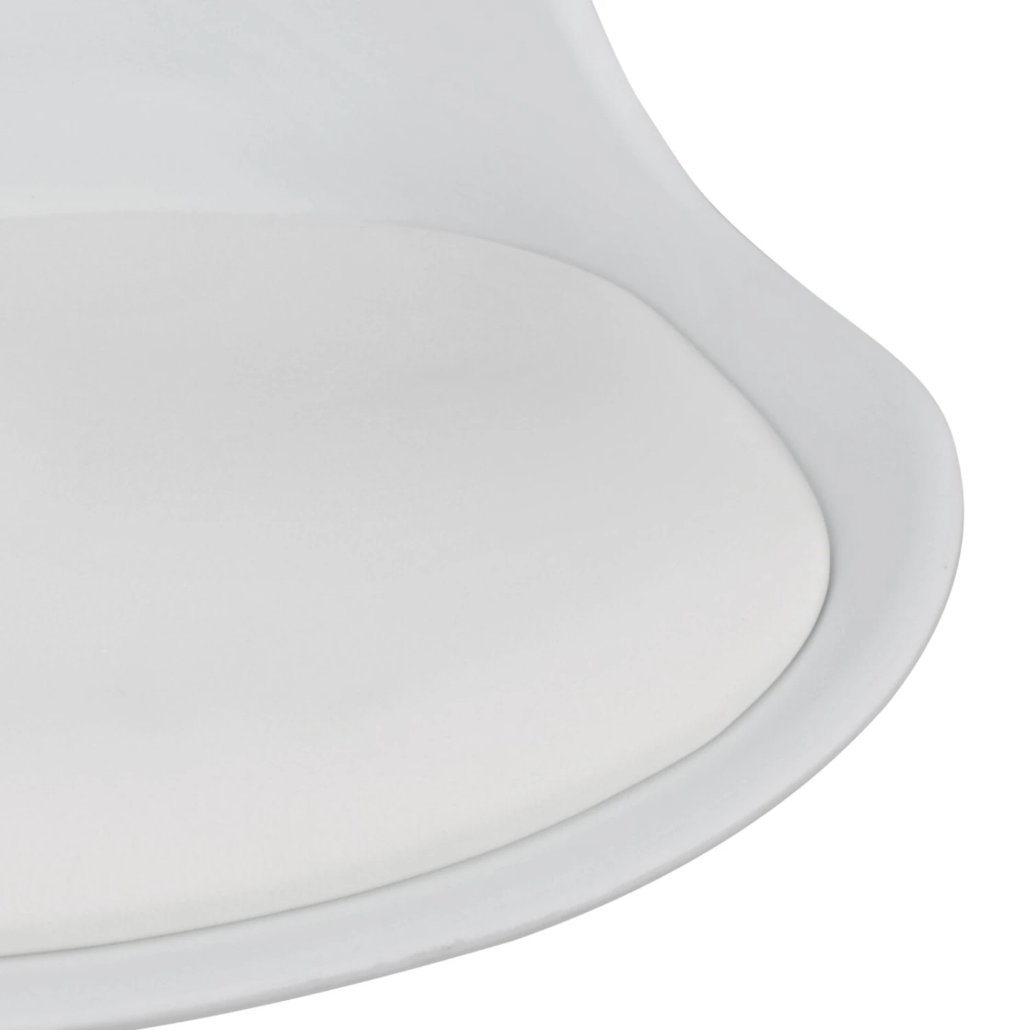 Stuhl - weiß - Lederoptik 4 Stuhl - weiß - Lederoptik – Bild 4