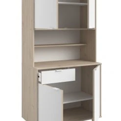 2-teiliges Buffet-Set OLGA - Eiche Jackson - weiße Fronten -Esszimmer Verkaufsgeschäft 9003717100 03 1600Wx1600H