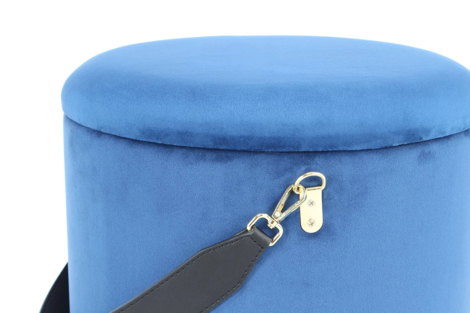 2er-Set Hocker ARABELLA 125 - blau-schwarz - mit Stauraum 4 2er-Set Hocker ARABELLA 125 - blau-schwarz - mit Stauraum – Bild 4