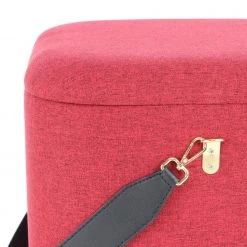 2er-Set Hocker ARABELLA 225 - rot-schwarz - ineinander stapelbar -Esszimmer Verkaufsgeschäft 9003801100 04 1600Wx1600H