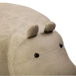 Tierhocker NILPFERD - grauweiß - 65x35x36 cm -Esszimmer Verkaufsgeschäft 9003805300 03 1600Wx1600H