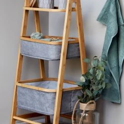 WENKO Badregal BAHARI - Bambus - 2 Körbe -Esszimmer Verkaufsgeschäft 9003884600 03 1600Wx1600H