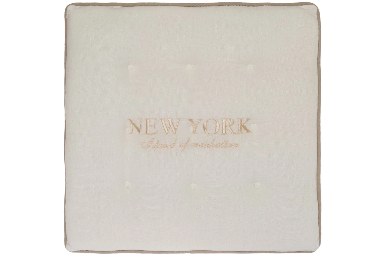 Sitzkissen NEW YORK - beige - 40x40 cm 1 Sitzkissen NEW YORK - beige - 40x40 cm