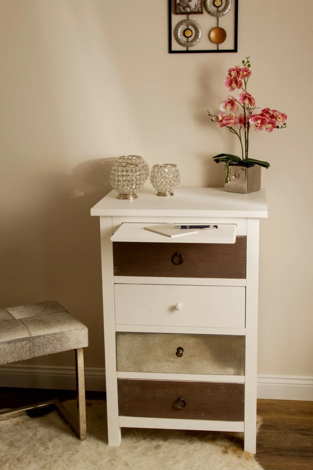 Kommode - weiß - geheimes Fach 4 Kommode - weiß - geheimes Fach – Bild 4