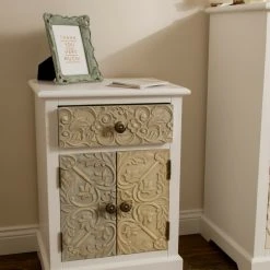 Kommode INEZ - weiß-braun - Holz -Esszimmer Verkaufsgeschäft 9003894200 04 1600Wx1600H