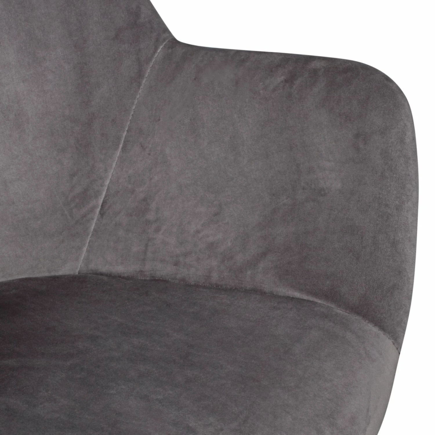 2er-Set Esszimmerstühle - dunkelgrau - Hevea massiv - Samt 3 2er-Set Esszimmerstühle - dunkelgrau - Hevea massiv - Samt – Bild 3