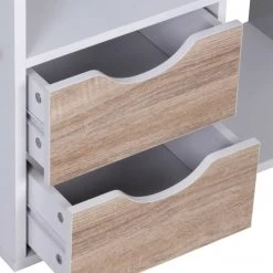 Regal - weiß - Sonoma Eiche - 8 Fächer - 60 cm breit -Esszimmer Verkaufsgeschäft 9003937100 03 1600Wx1600H