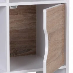 Regal - weiß - Sonoma Eiche - 8 Fächer - 60 cm breit -Esszimmer Verkaufsgeschäft 9003937100 04 1600Wx1600H