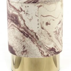 Polsterhocker GIPSY 325 - bronze-gold marmoriert - Samt