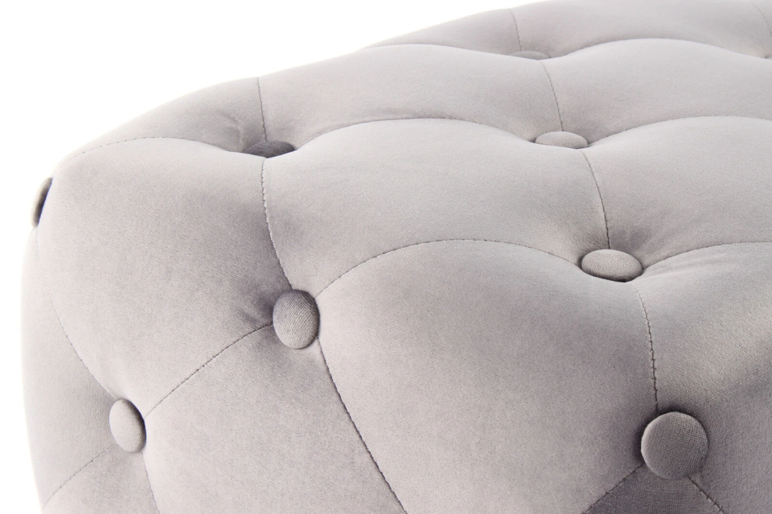 Polsterbank PIANO - grau-schwarz - Samt gesteppt 3 Polsterbank PIANO - grau-schwarz - Samt gesteppt – Bild 3