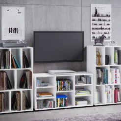 Schallplattenregal SCHALTINO - weiß - 60x115 cm 7 Schallplattenregal SCHALTINO - weiß - 60x115 cm -Esszimmer Verkaufsgeschäft 9004243500 04 1600Wx1600H