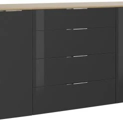 Sideboard - Riviera Eiche-anthrazit - 2-türig