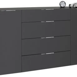 Sideboard - Sonoma Eiche- anthrazit matt - 2-türig