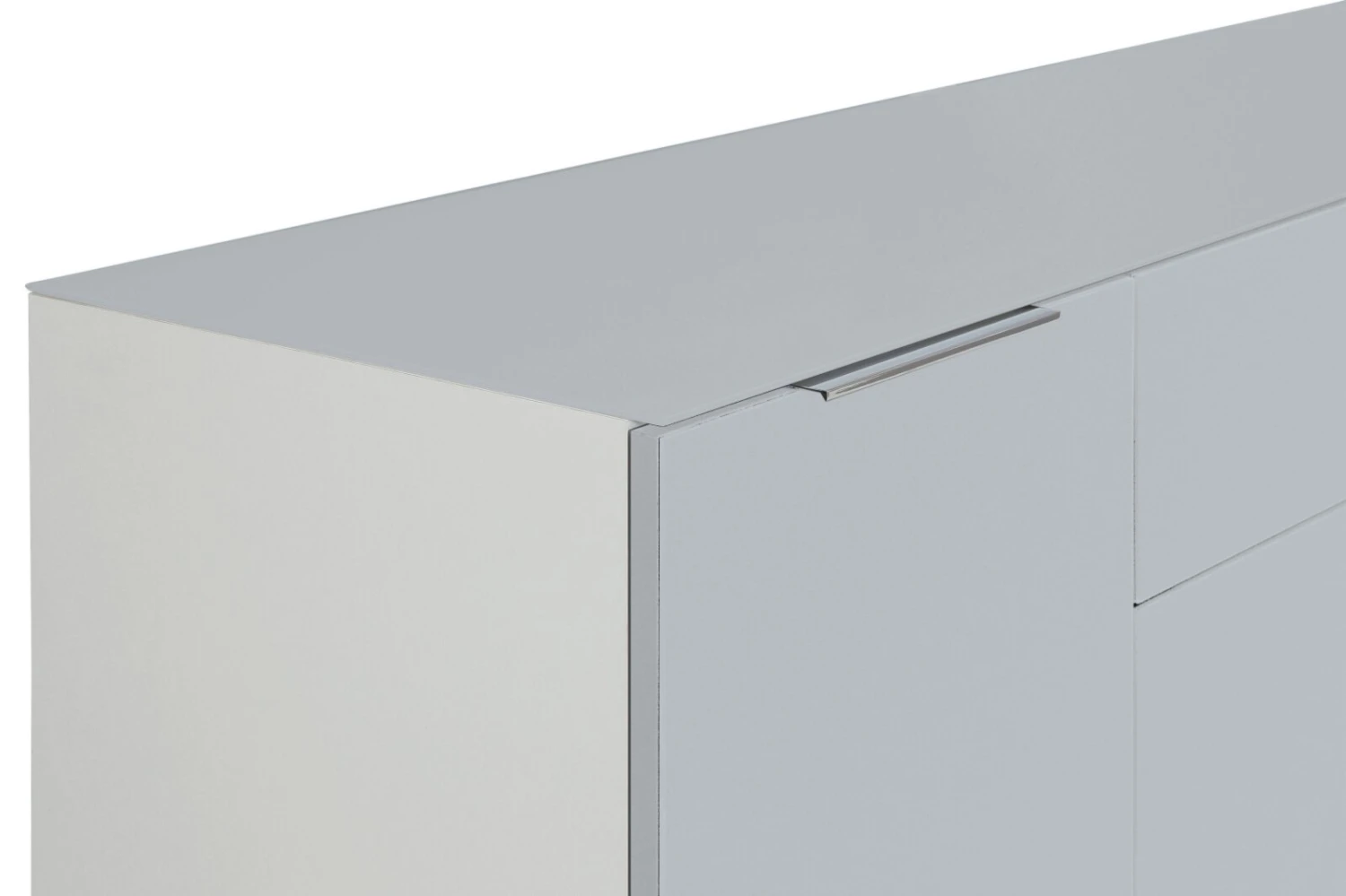 Sideboard - weiß-seidengrau matt - 2-türig 2 Sideboard - weiß-seidengrau matt - 2-türig – Bild 2