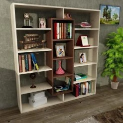 Bücherregal - ahornbraun - Wenge - 135,7 cm hoch -Esszimmer Verkaufsgeschäft 9004317800 03 1600Wx1600H
