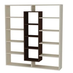 Bücherregal - ahornbraun - Wenge - 135,7 cm hoch