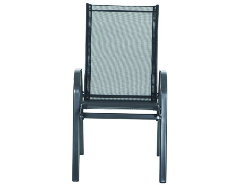 6er-Set Stapelsessel SATURN - anthrazit - Aluminium 2 6er-Set Stapelsessel SATURN - anthrazit - Aluminium – Bild 2