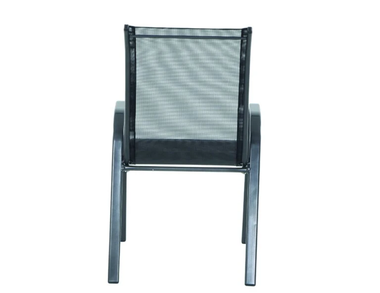 6er-Set Stapelsessel SATURN - anthrazit - Aluminium 4 6er-Set Stapelsessel SATURN - anthrazit - Aluminium – Bild 4