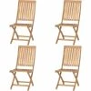4-teiliges Set Klappstuhl Paleros - natur - Akazie massiv