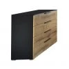 Sideboard - schwarz - Atlantic Oak - 121 cm