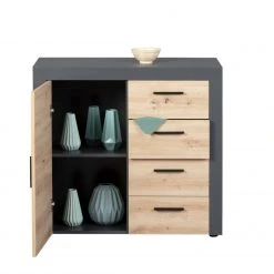 Kommode CORBETO - anthrazit - Eiche Artisan - 94 cm -Esszimmer Verkaufsgeschäft 9004830000 03 1600Wx1600H