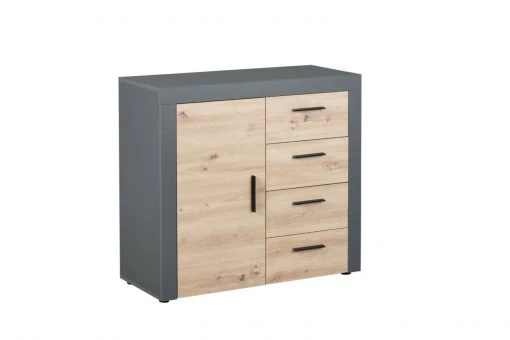 Kommode CORBETO - anthrazit - Eiche Artisan - 94 cm -Esszimmer Verkaufsgeschäft 9004830000 1600Wx1600H