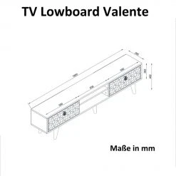 TV-Lowboard - Walnuss-dunkelgrün - 180 cm 7 TV-Lowboard - Walnuss-dunkelgrün - 180 cm -Esszimmer Verkaufsgeschäft 9004974800 04 1600Wx1600H