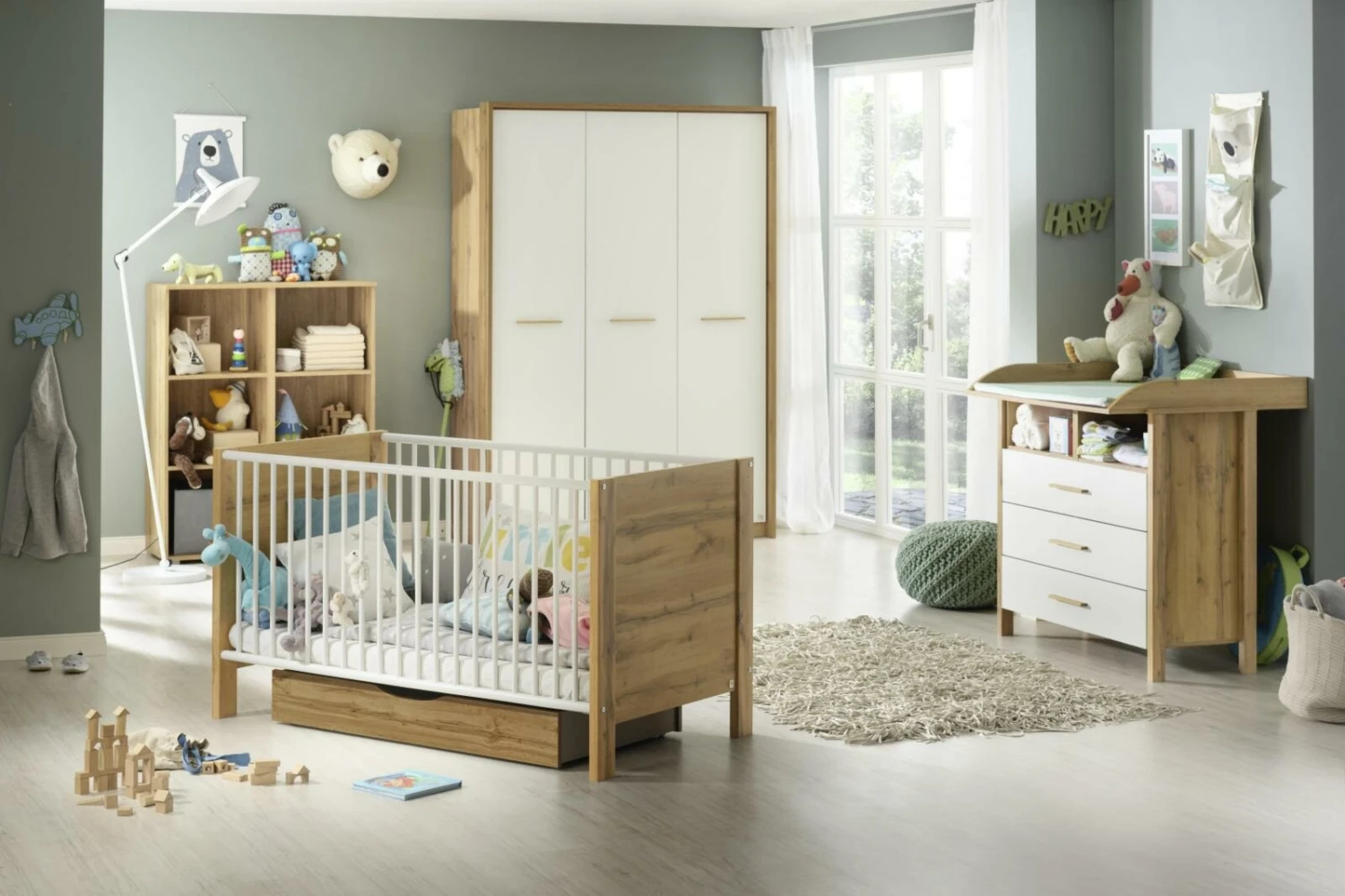 Regalelement - Wotan Eiche - 93 cm breit 4 Regalelement - Wotan Eiche - 93 cm breit – Bild 4