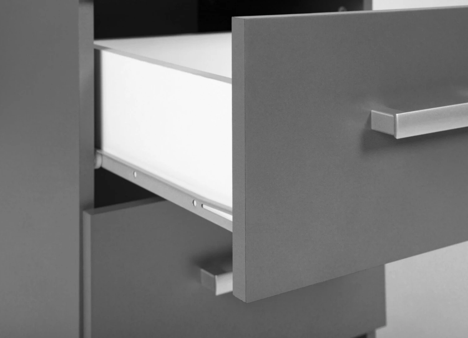 Kommode ELENZIO - graphitgrau - 2 Schubkästen - 41,2 cm 3 Kommode ELENZIO - graphitgrau - 2 Schubkästen - 41,2 cm – Bild 3