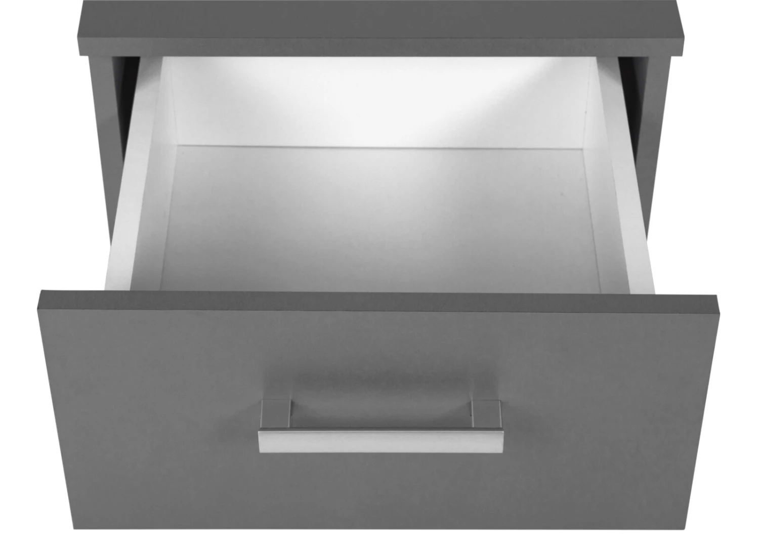 Kommode ELENZIO - graphitgrau - 2 Schubkästen - 41,2 cm 4 Kommode ELENZIO - graphitgrau - 2 Schubkästen - 41,2 cm – Bild 4