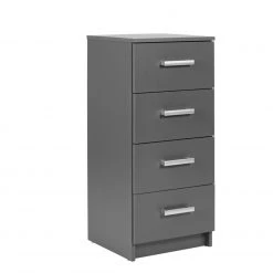 Kommode ELENZIO - graphitgrau - 4 Schubkästen - 41,2 cm